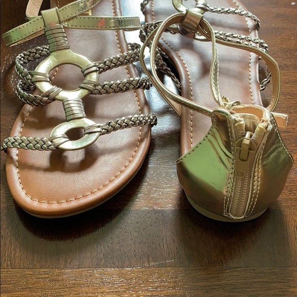 Gold Gladiator Sandals - Picture 4 of 4